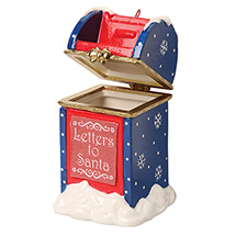 Alternate Image 2 for Porcelain Surprise Ornament - Letters to Santa