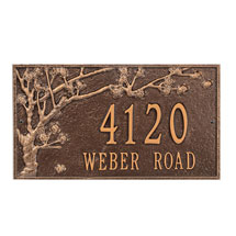 Alternate Image 2 for Personalized 2-Line Cherry Blossoms Address Sign