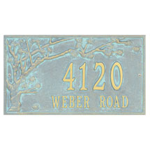 Alternate Image 3 for Personalized 2-Line Cherry Blossoms Address Sign