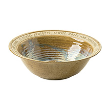 Alternate image for Love Is Patient Artist-Made Stoneware Wedding Bowl