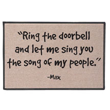 Personalized The Song of My People Doormat