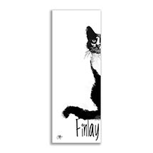 Alternate image for Personalized Cat Print - Framed