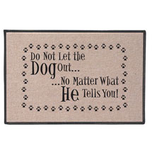 Alternate image for Do Not Let the Dog/Cat Out Doormat