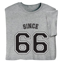 Alternate image for Personalized 'Since' T-Shirt or Sweatshirt