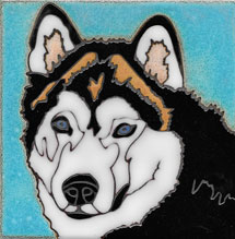Alternate image for Dog Art Tiles