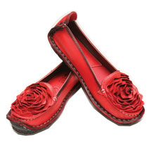 Alternate image for Roses Loafers - Full Grain Leather - Designed In France