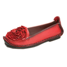 Alternate image for Roses Loafers - Full Grain Leather - Designed In France