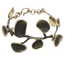 Alternate image Bronze Lily Pad Bracelet