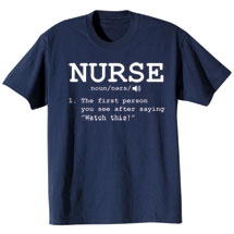 Alternate image for Nurse Definition T-Shirt or Sweatshirt