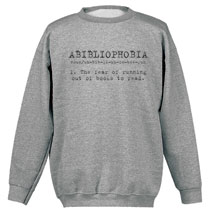 Alternate Image 2 for Abibliophobia T-Shirt or Sweatshirt