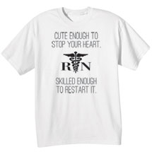 Alternate Image 1 for Shirts For Nurses - Start/Stop Your Heart