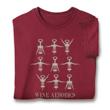 Alternate image Wine Aerobics Shirts