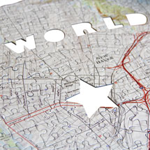 Alternate image Personalized I Love You Dad Map Puzzle - Centered on any address you choose.