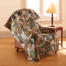 Alternate Image 1 for Library Books Quilted Throw Blanket - 100% Cotton