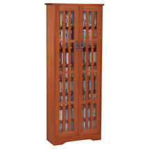 Alternate image for Mission Style Media Storage Cabinets - 2 Door