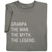 Alternate Image 3 for Personalized 'The Man, The Myth, The Legend' T-Shirt or Sweatshirt
