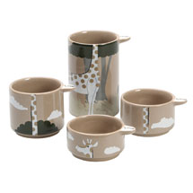 Alternate Image 1 for Stackable Giraffe Measuring Cups - Set of Four