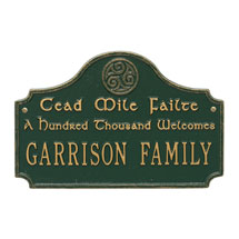 Alternate image for Personalized A Hundred Thousand Welcomes Plaque