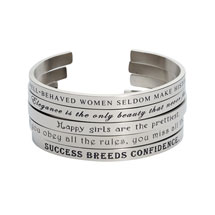 Product Image for Famous Quotes by Famous Women Cuff Bracelets