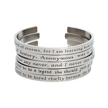Alternate Image 1 for Famous Quotes by Famous Women Cuff Bracelets