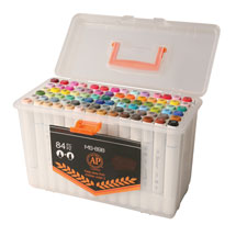 Product Image for The Ultimate Dual-Tip Artist's Markers Set - 84 Colors