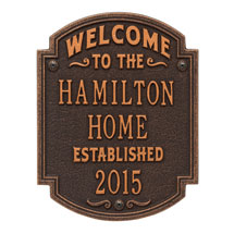 Alternate Image 3 for Personalized 'Welcome to Our House' Wall Plaque