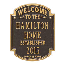 Alternate Image 4 for Personalized 'Welcome to Our House' Wall Plaque
