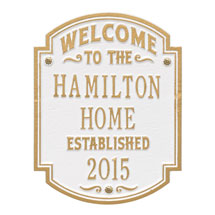 Alternate image for Personalized 'Welcome to Our House' Wall Plaque
