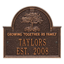 Alternate Image 1 for Personalized Family Tree Anniversary Plaque