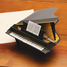 Alternate image Baby Grand 3-D Piano Greeting Card