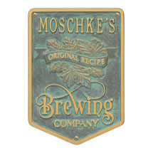Alternate image Personalized Original Recipe Brewing Company Plaque