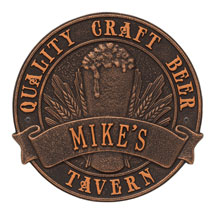 Alternate Image 4 for Personalized Quality Craft Beer Tavern Plaque