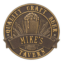 Alternate Image 5 for Personalized Quality Craft Beer Tavern Plaque