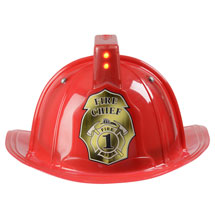 Alternate image for Jr Firefighter Helmet, Red with Siren & Light