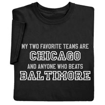 Alternate image for Personalized My Two Favorite Teams T-Shirt or Sweatshirt