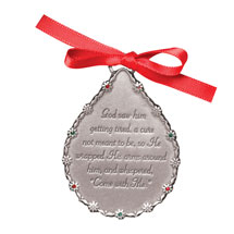 Engraved 'Come With Me' Christmas Ornament
