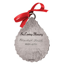 Alternate Image 1 for Engraved 'Come With Me' Christmas Ornament