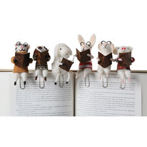 Alternate image for Felted Wool Animal Clip-On Bookmarks