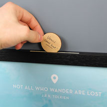 Alternate image for Personalized Wanderlist Box - A place to record dream destinations