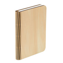 Alternate image for Folding LED Book Accent Lamp - Maple Wood Cover