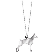 Alternate Image 4 for Sterling Silver Dog Breed Necklace