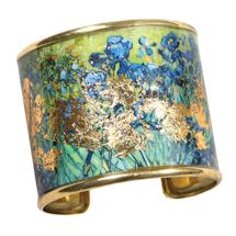 Alternate Image 4 for Gustav Klimt/Vincent Van Gogh Gold-Flecked Cuff Bracelet