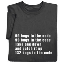 Alternate image 99 Bugs in the Code Shirts