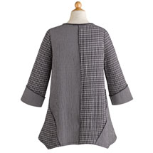 Alternate image Black-and-White Tunic with Chopstick Buttons