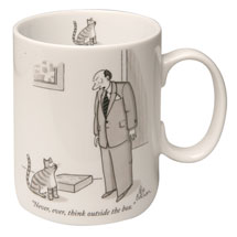 Product Image for New Yorker Cartoon Mug - Never Think Outside the Box