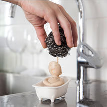 Alternate image for Soap Opera Dish Scrubber Holder for Kitchen Sink