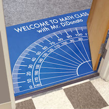 Product Image for Personalized Protractor Floor or Doormat