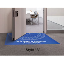Alternate Image 1 for Personalized Protractor Floor or Doormat