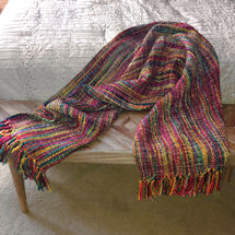 Alternate Image 7 for Multicolored Chunky Knit Throw Blanket
