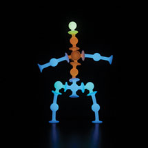 Alternate Image 4 for Squigz Glow-In-The-Dark 24 piece Set - Fat Brain Toys